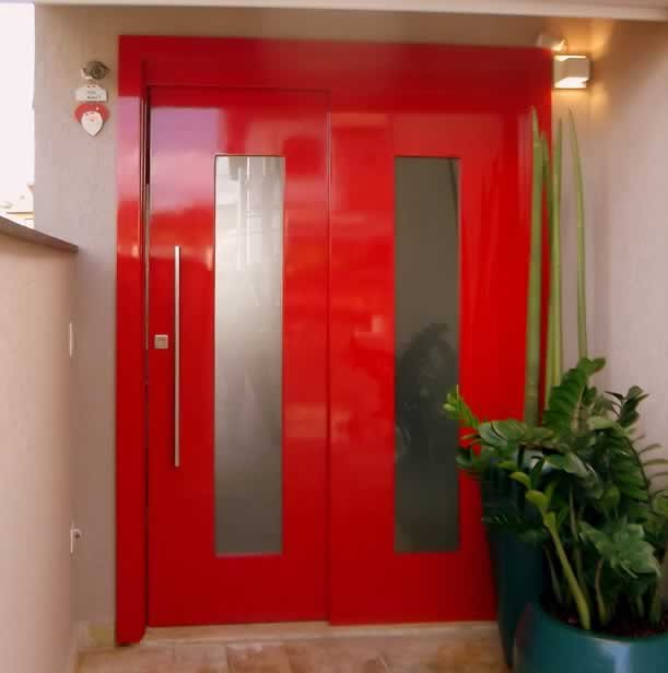 Porta Laqueada Vermelha Porta Laqueada Vermelha