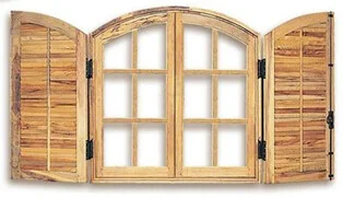 Janela Vidro e Veneziana de Abrir