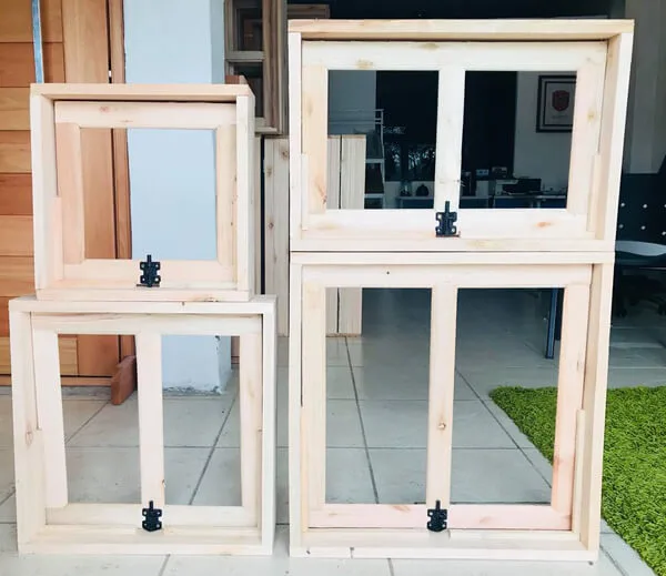 Janela de Madeira Eucalipto