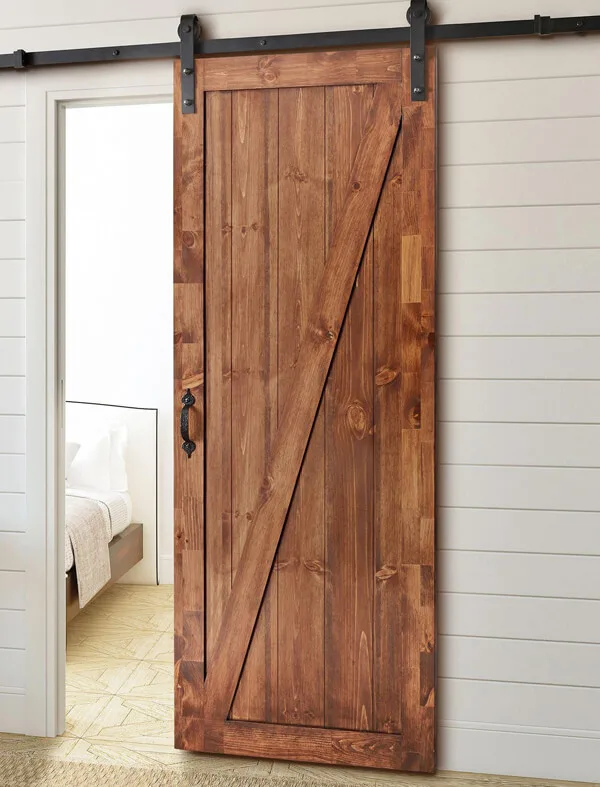 Porta Celeiro de Madeira Teca