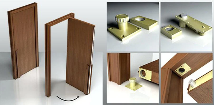 Porta Pivotante Tamanho